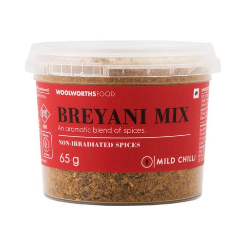 Woolworths Breyani Mix Tub Mild Chilli (CASE OF 1 x 65g)