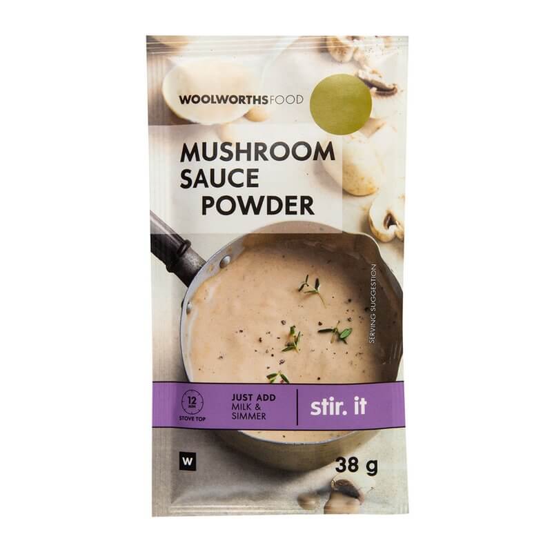 Woolworths Mushroom Sauce Powder (CASE OF 1 x 38g)