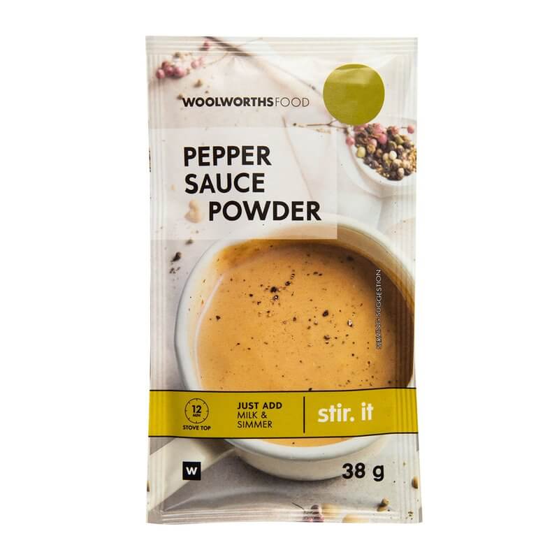 Woolworths Pepper Sauce Powder Sachet (CASE OF 1 x 38g)