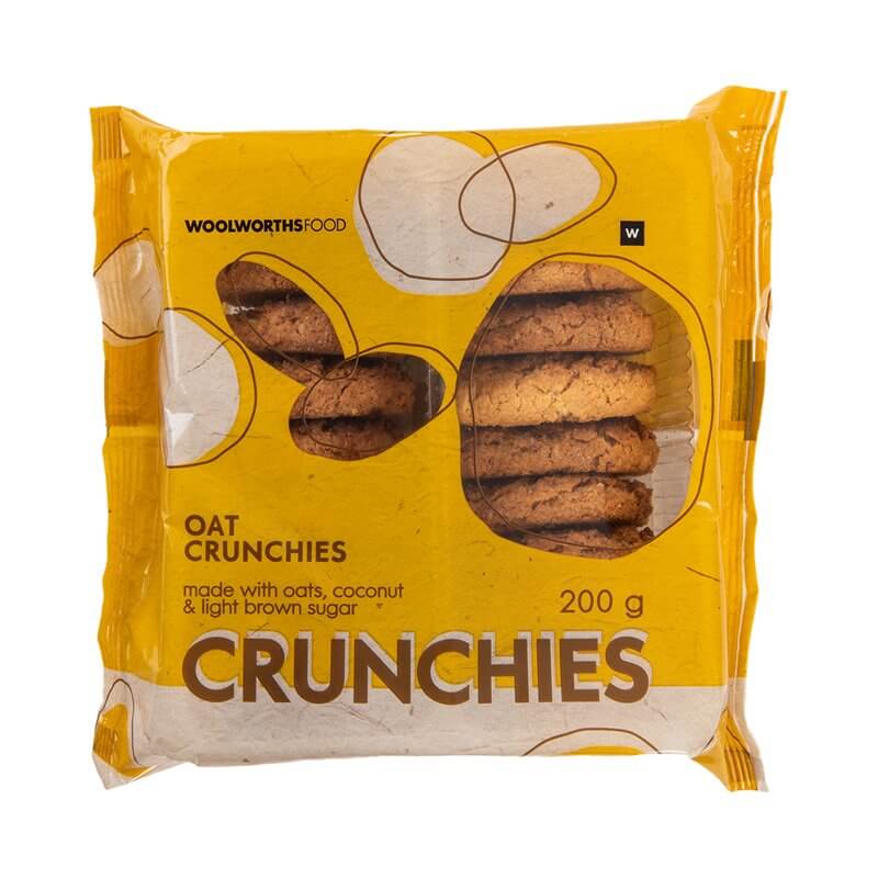Woolworths Oat Crunchie Biscuits (CASE OF 1 x 200g)