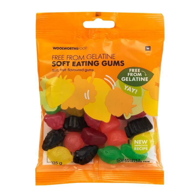 Woolworths Soft Eating Gums (CASE OF 1 x 125g)
