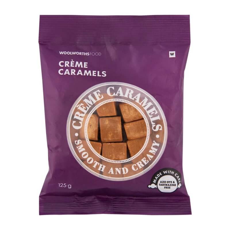 Woolworths Creme Caramels Smooth and Creamy (CASE OF 1 x 125g)