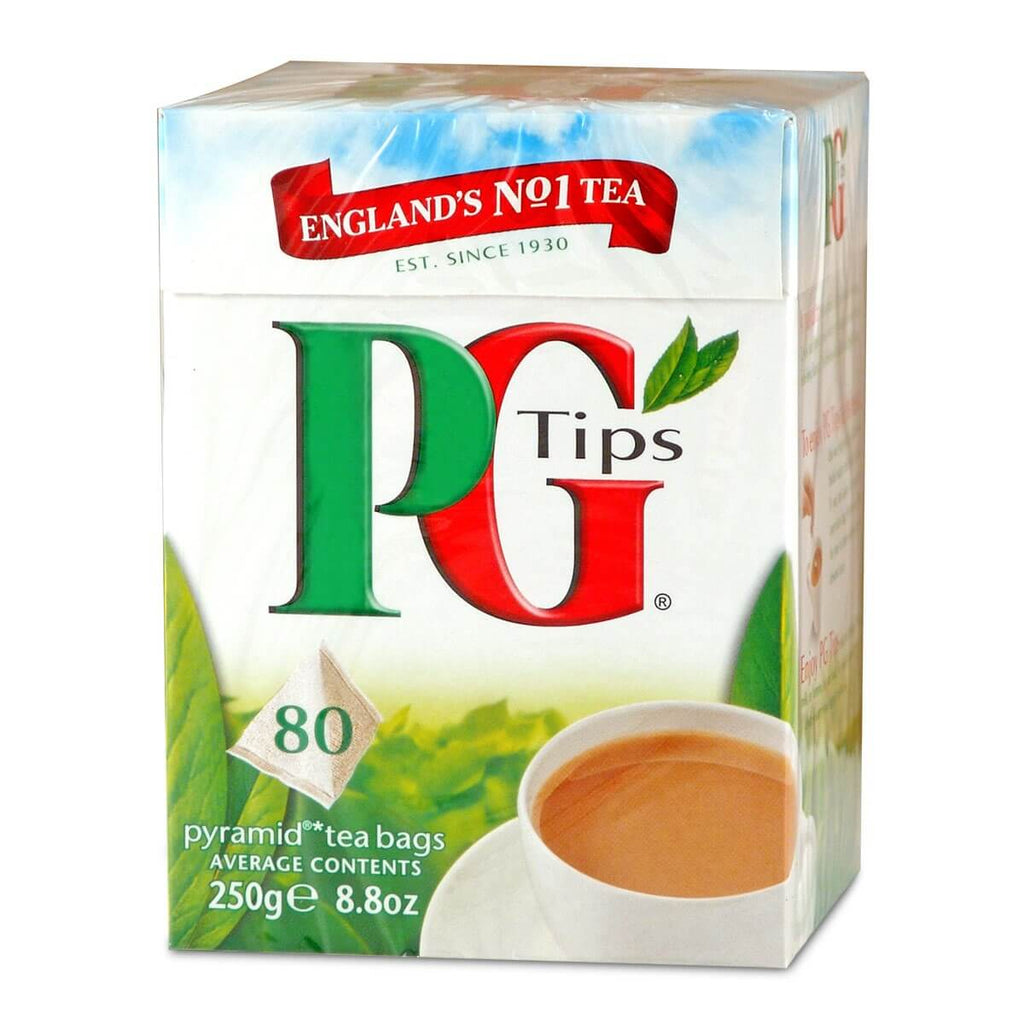 PG Tips Tea Original Medium Box (Pack of 80 Pyramid Tea Bags) (CASE OF 6 x 232g)