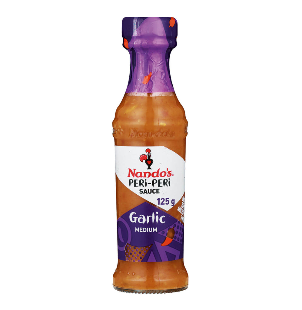 Nandos Garlic Peri Peri Sauce Small Bottle (Kosher) (CASE OF 6 x 125ml)