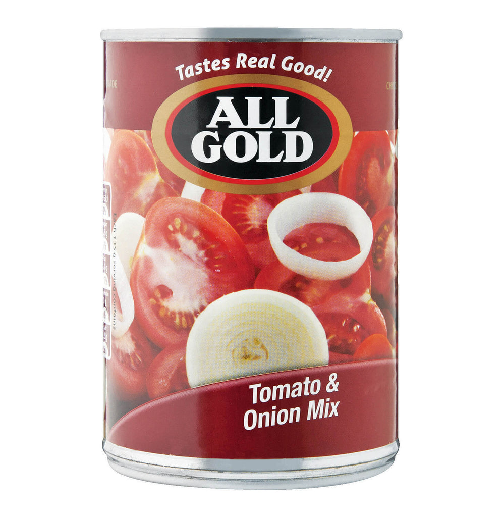 All Gold Tomatoes Tomato and Onion Mix (Kosher) (CASE OF 12 x 410g)
