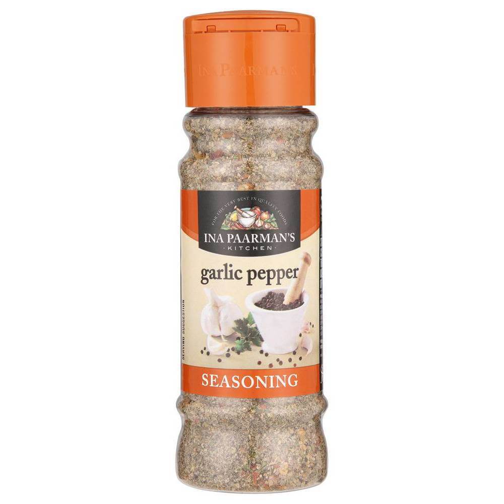 Ina Paarman Seasoning Garlic Pepper (Kosher) (CASE OF 12 x 200ml)