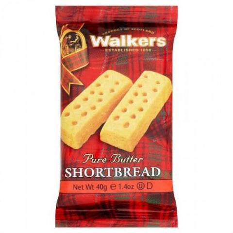 Walkers Shortbread Fingers (Pack of Two Biscuits) (CASE OF 24 x 40g)