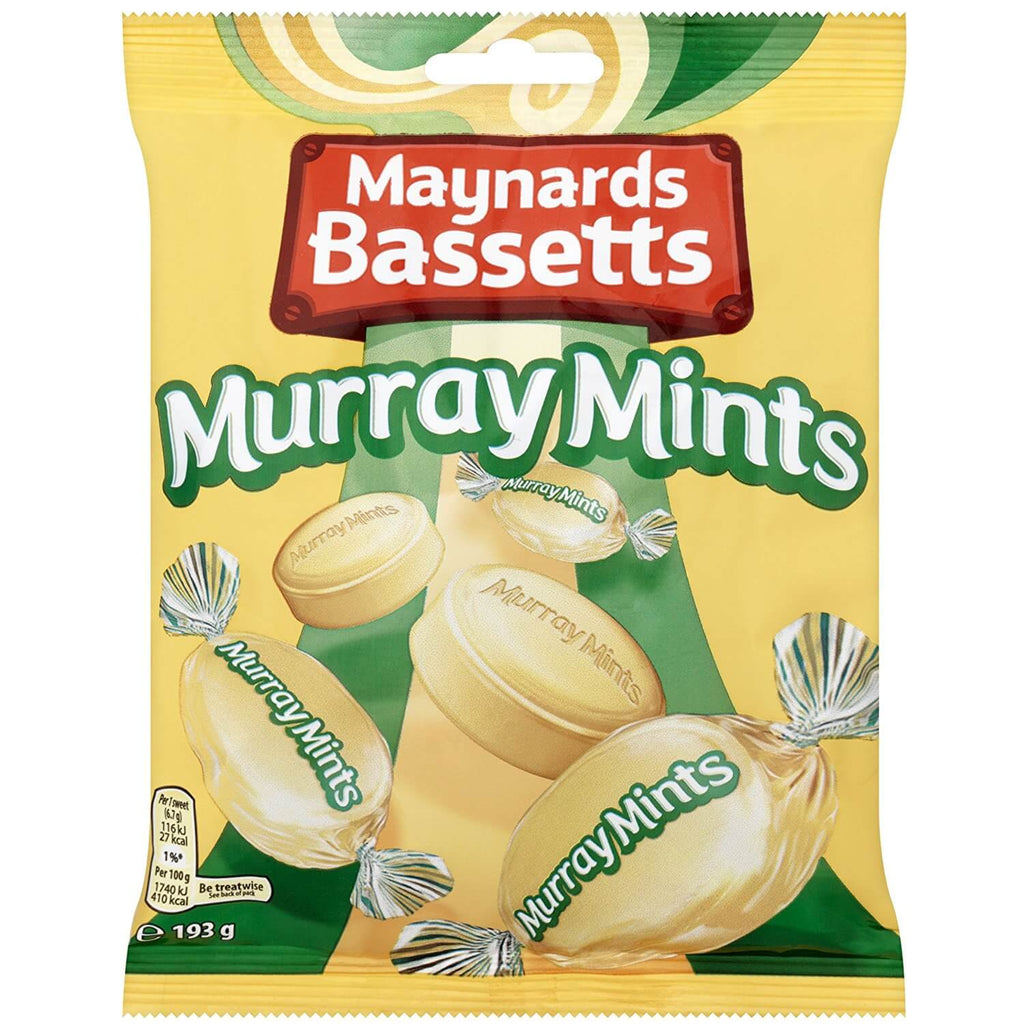 Maynards Bassetts Murray Mint Bag (CASE OF 12 x 193g)