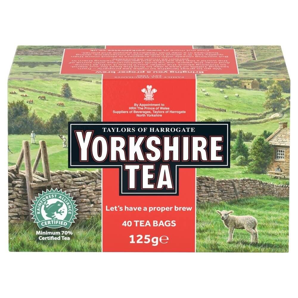Taylors of Harrogate Yorkshire Red (Pack of 40 Tea Bags) (CASE OF 5 x 125g)