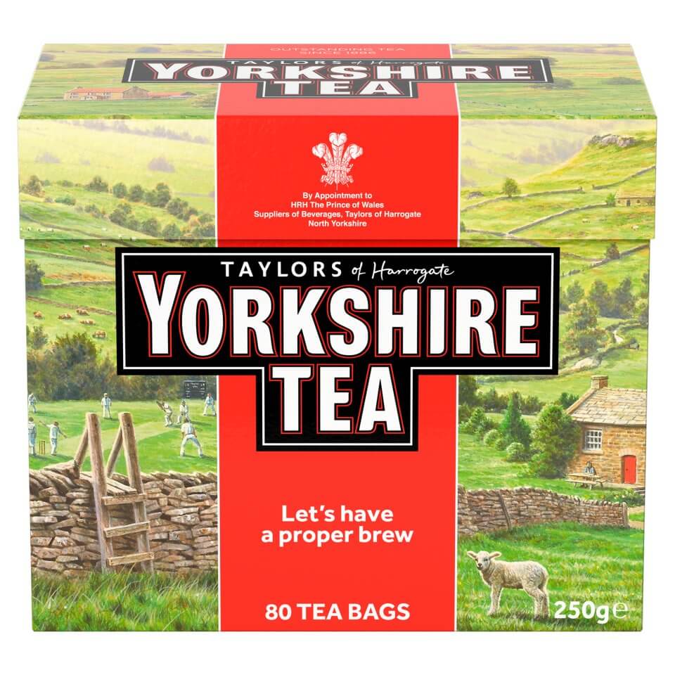 Taylors of Harrogate Yorkshire Red (Pack of 80 Tea Bags) (CASE OF 5 x 250g)