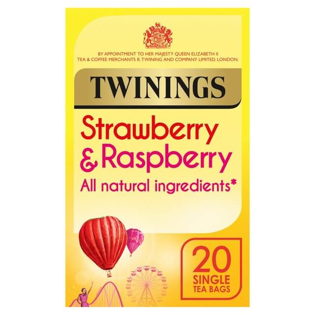 Twinings Strawberry and Raspberry (Pack of 20 Tea Bags) (CASE OF 4 x 40g)
