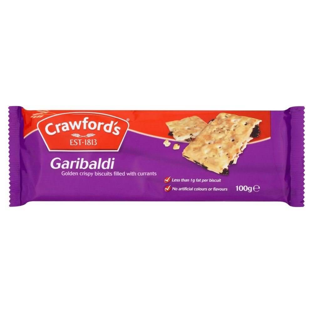 McVities Crawford Garibaldi Biscuits (CASE OF 12 x 100g)