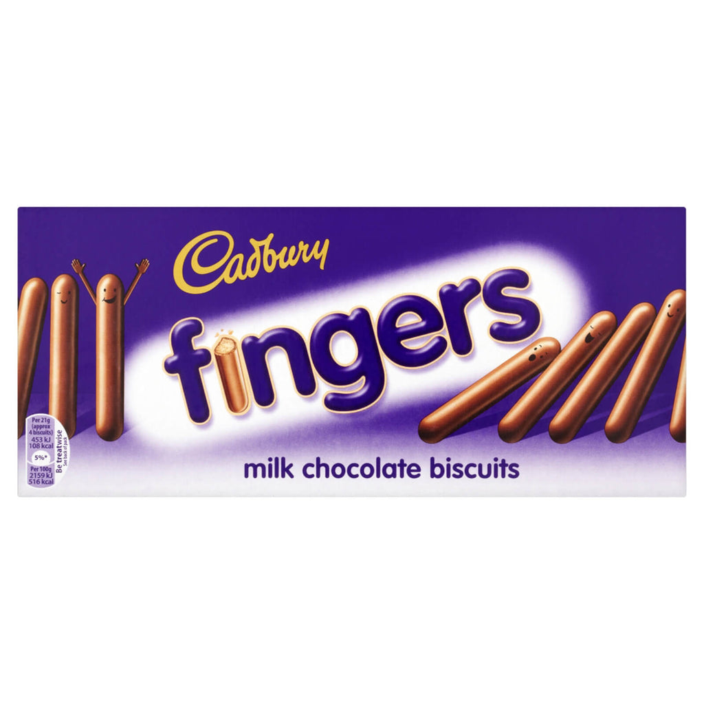 Cadbury Fingers Biscuits Milk Chocolate (CASE OF 12 x 114g)
