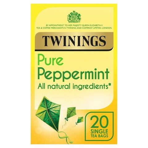 Twinings Peppermint Pure (Pack of 20 Tea Bags) (CASE OF 4 x 40g)