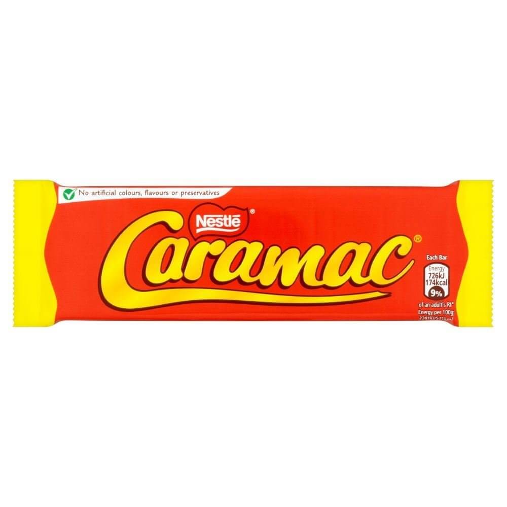 Nestle Caramac Bar (HEAT SENSITIVE ITEM - PLEASE ADD A THERMAL BOX TO YOUR ORDER TO PROTECT YOUR ITEMS (CASE OF 48 x 30g)