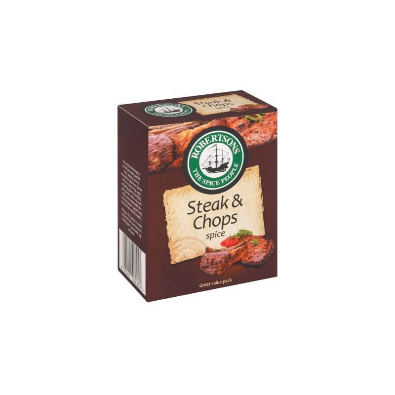 Robertsons Spice Steak and Chops Refill Box (CASE OF 10 x 80g)
