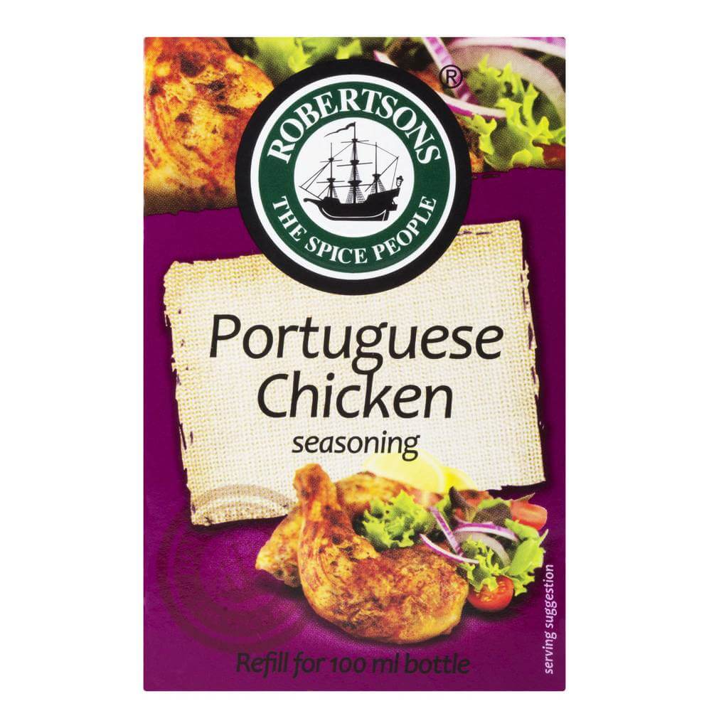 Robertsons Spice Portuguese Chicken Seasoning Refill Box (CASE OF 10 x 75g)