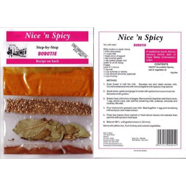 Nice n Spicy Boboti Spice Mix (CASE OF 25 x 10g)