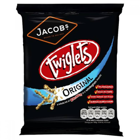 Jacobs Twiglets Small Bag (CASE OF 30 x 45g)
