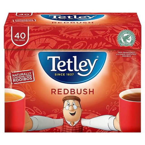 Tetley Redbush (Pack of 40 Tea Bags) (CASE OF 6 x 100g)