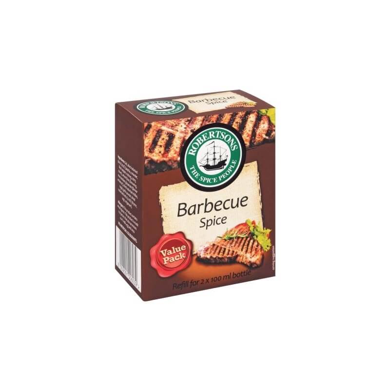 Robertsons Spice BBQ Refill Large Box (CASE OF 5 x 128g)