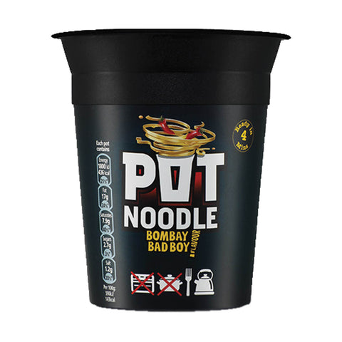 Pot Noodle Bombay Bad Boy Flavor (CASE OF 12 x 90g)