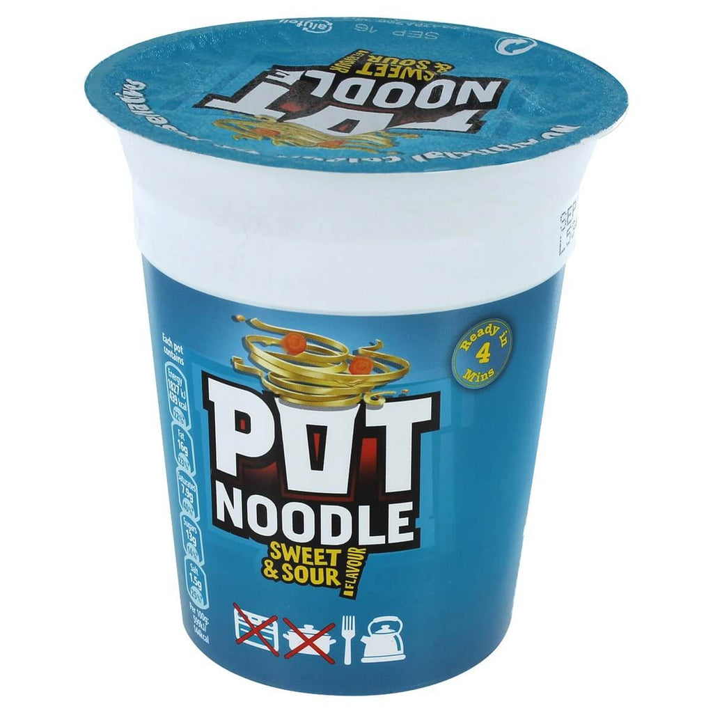 Pot Noodle Sweet and Sour Flavor (CASE OF 12 x 90g)