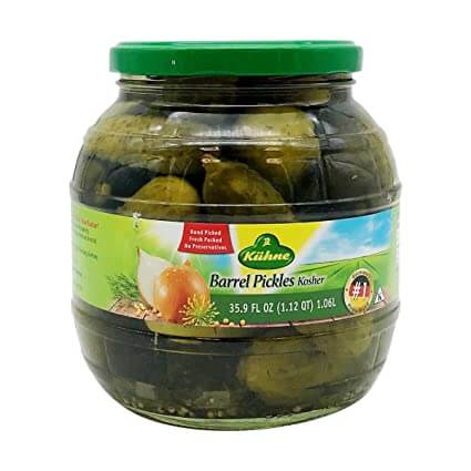 Kuehne Gundelsheim Barrel Pickles (Kosher) (CASE OF 6 x 35.9oz)