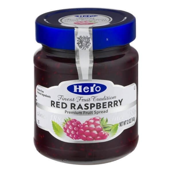 Hero Red Raspberry Fruit Spread (CASE OF 8 x 340g)