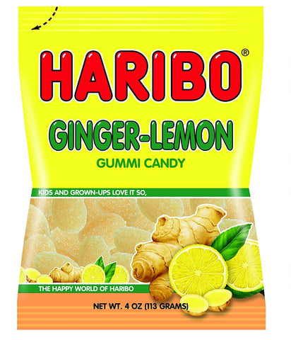 Haribo Ginger Lemon Gummi Candy (CASE OF 12 x 113g)