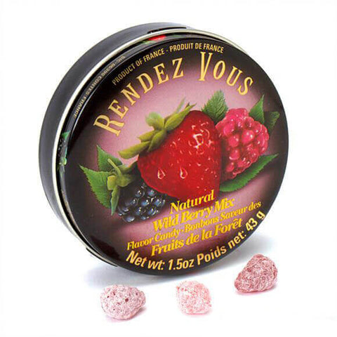 Rendezvous Natural Wild Berry Candy (CASE OF 12 x 43g)