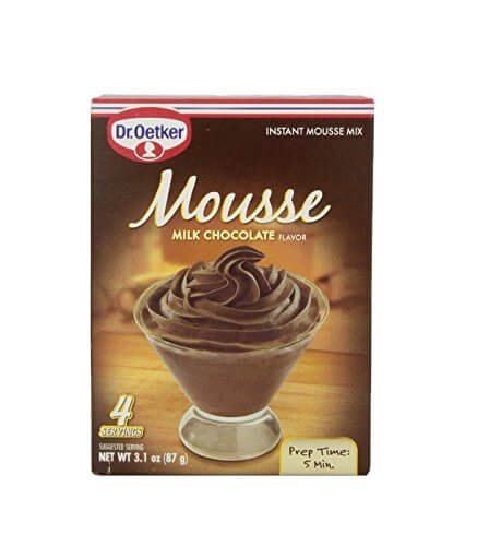 Dr Oetker Milk Chocolate Mousse Mix, Instant Mousse Mix, Serves 4 (CASE OF 12 x 87g)