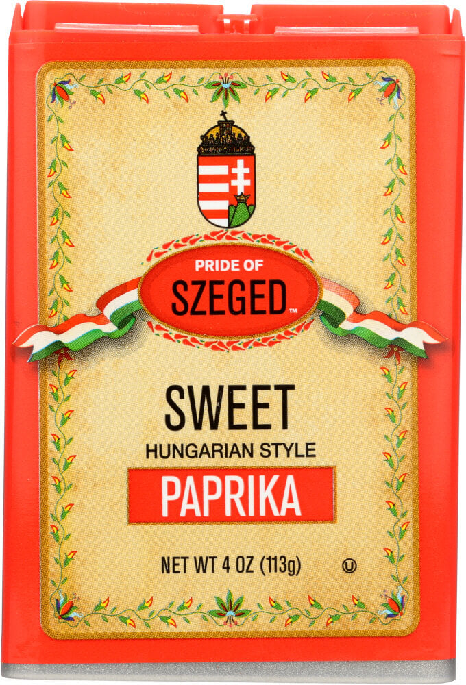 Pride of Szeged Hungarian Sweet Paprika Tin, sweet delicacy (CASE OF 6 x 113g)