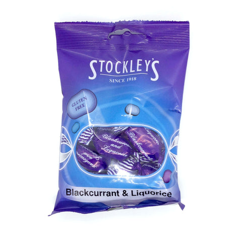 Stockleys Sweets Blackcurrant and Liquorice (CASE OF 12 x 100g)