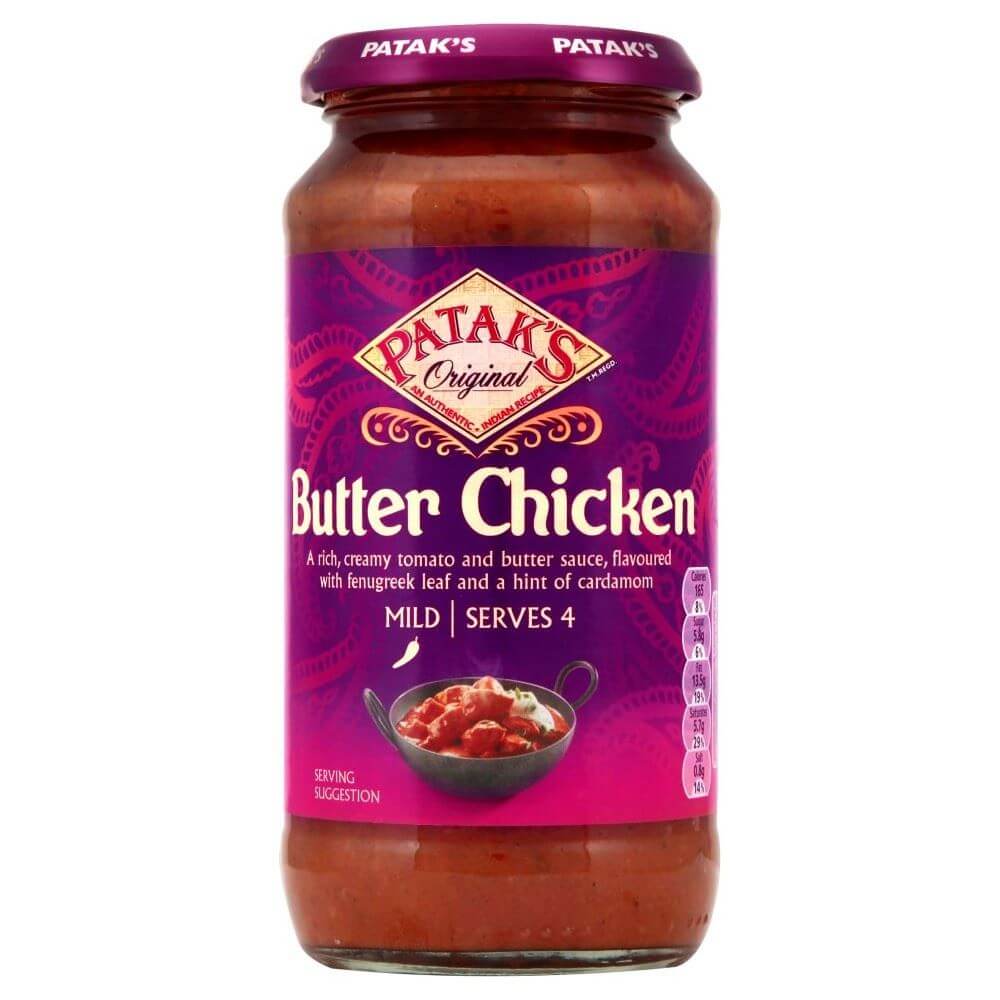 Pataks Mild Butter Chicken Curry Sauce (CASE OF 6 x 450g)
