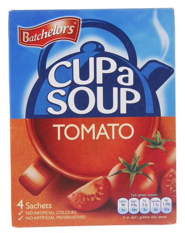 Batchelors Cup a Soup Tomato Flavor (Pack of Four) (CASE OF 9 x 93g)