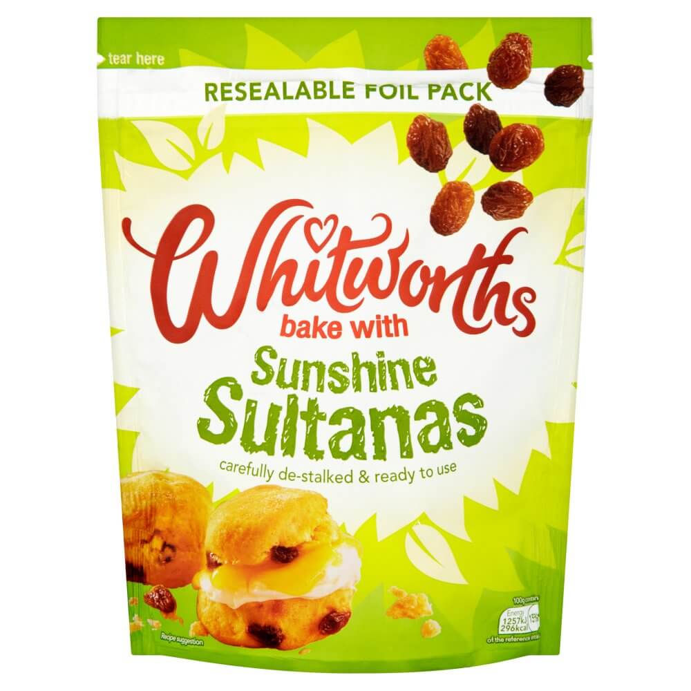Whitworths Fruit Juicy Sultanas Bag (CASE OF 5 x 325g)