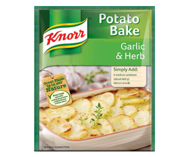 Knorr Sauce -Garlic Herb Potato Bake (CASE OF 10 x 43g)