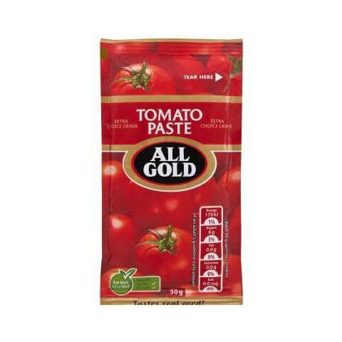 All Gold Tomato Paste - Small Sachet (Kosher) (CASE OF 30 x 50g)