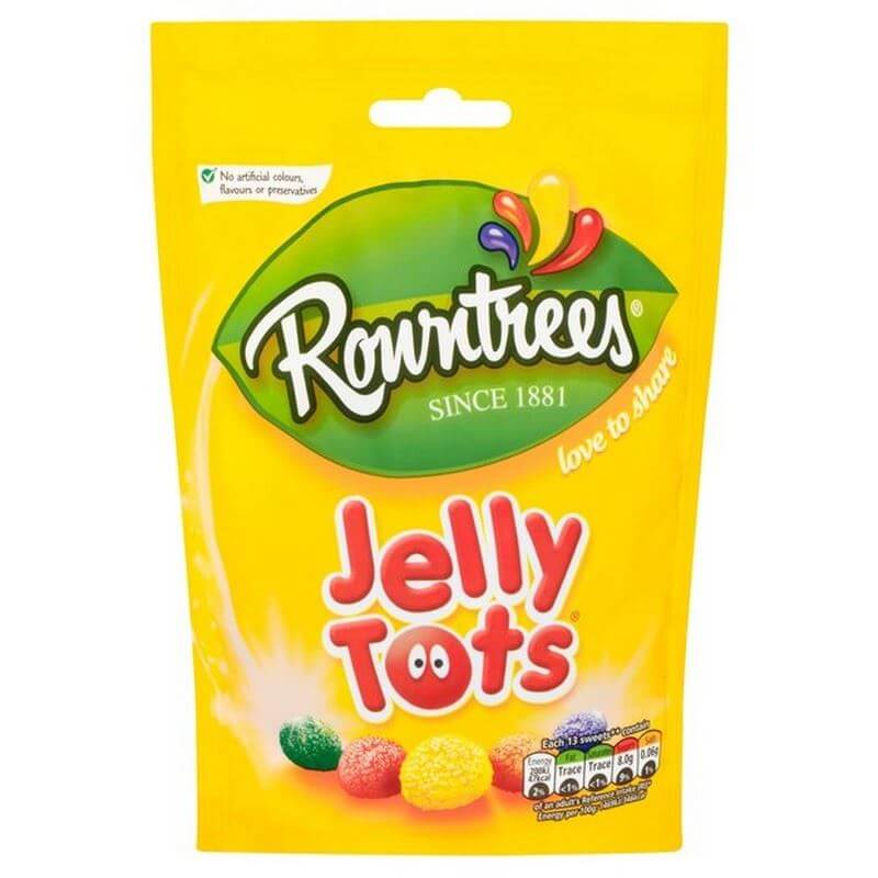 Rowntrees Jelly Tots - Sharing Pouch (CASE OF 10 x 150g)