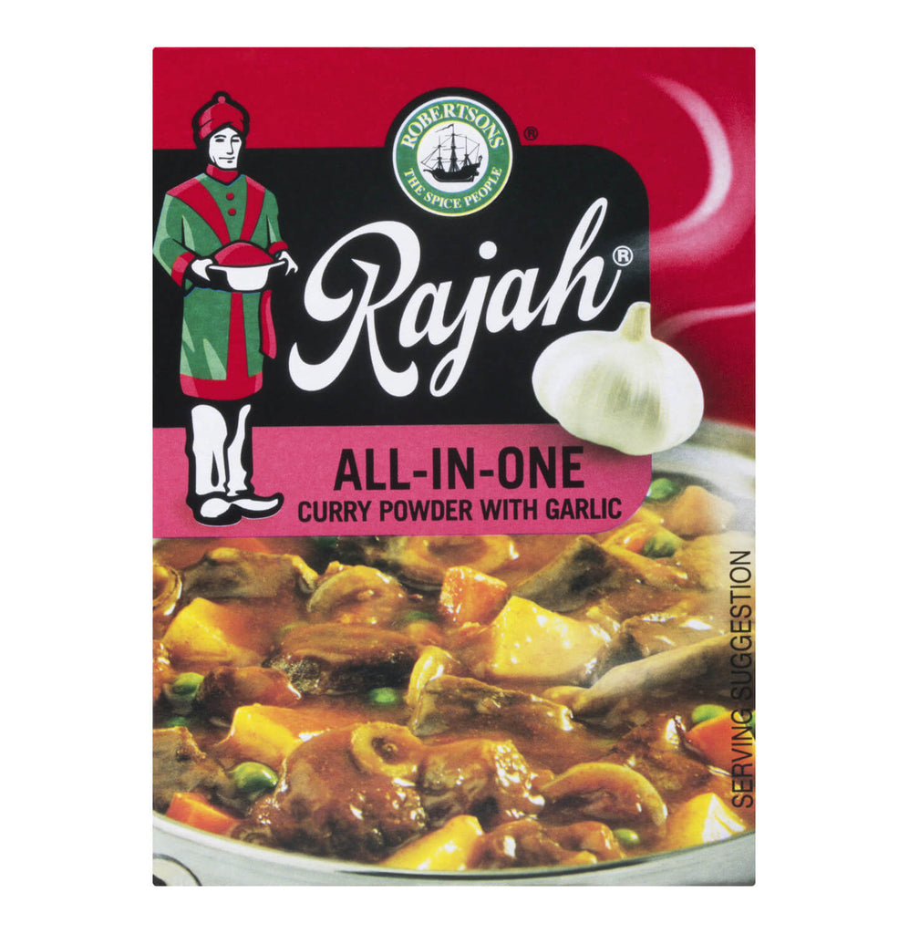 Robertsons Rajah Curry Powder - All in One Garlic Small Box (CASE OF 10 x 50g)