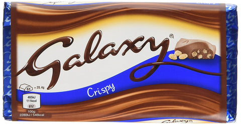 Mars Galaxy - Crispy Bar (HEAT SENSITIVE ITEM - PLEASE ADD A THERMAL BOX TO YOUR ORDER TO PROTECT YOUR ITEMS (CASE OF 24 x 102g)