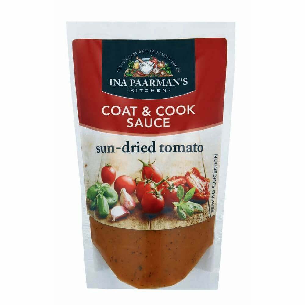 Ina Paarman Sauce - Sun Dried Tomato Coat And Cook (Kosher) (CASE OF 12 x 200ml)