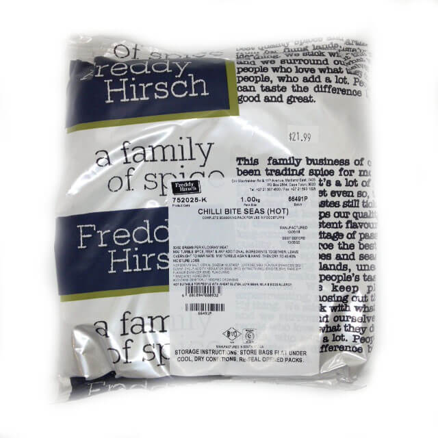 Freddy Hirsch Chilli Bite Spice - Hot (Kosher) (CASE OF 5 x 1kg)