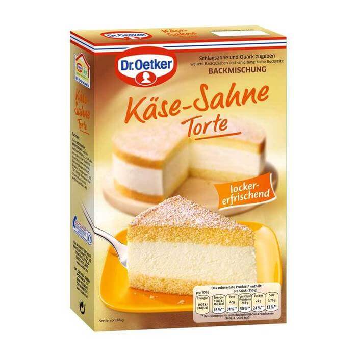 Dr Oetker Creamy Cheese Torte Baking Mix (CASE OF 8 x 385g)