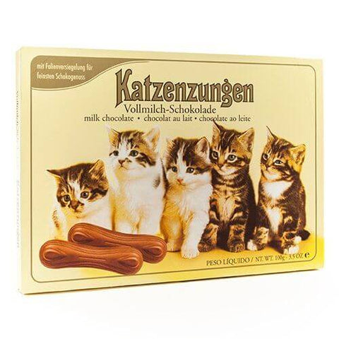 Sarotti Milk Chocolate Cats Tounges (HEAT SENSITIVE ITEM - PLEASE ADD A THERMAL BOX TO YOUR ORDER TO PROTECT YOUR ITEMS (CASE OF 10 x 100g)