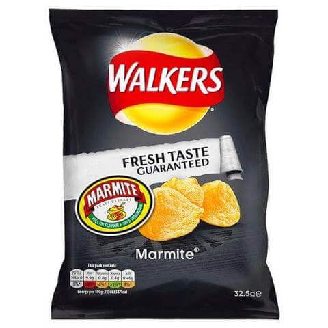 Walkers Crisps - Marmite Flavour (CASE OF 32 x 32.5g)