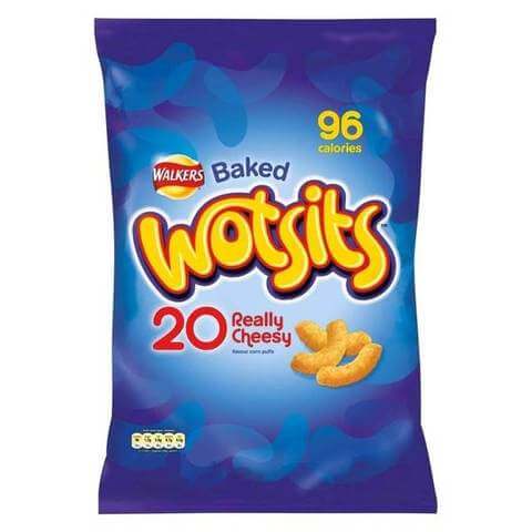 Walkers Crisps - Wotsits Cheese  (CASE OF 32 x 22.5g)