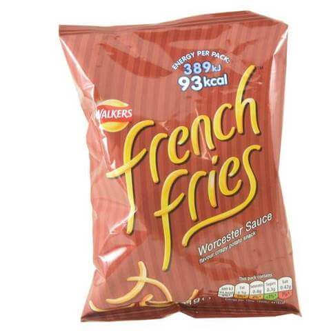 Walkers Crisps French Fries Worcester Sauce  (CASE OF 32 x 21g)