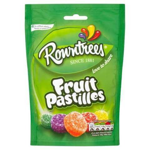 Rowntrees Fruit Pastilles - Pouch (CASE OF 10 x 143g)